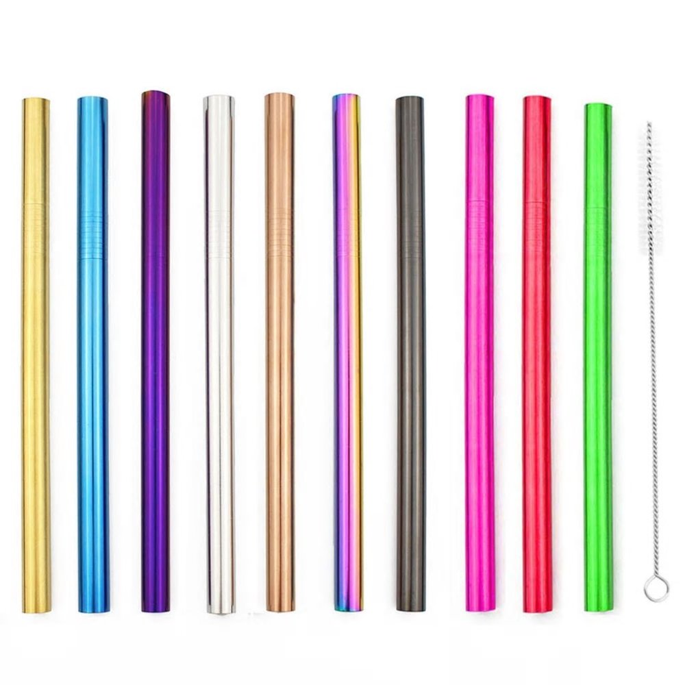 5Pcs Stainless Steel Reusable Drinking Straws - Picture 2 of 4